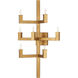 Andre 7 Light 16 inch Brass Wall Sconce Wall Light