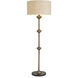 Lucente 66.93 inch 60 watt Vintage Brass Floor Lamp Portable Light