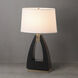 Trina 31 inch 23 watt Ebony and Weathered Brass Table Lamp Portable Light