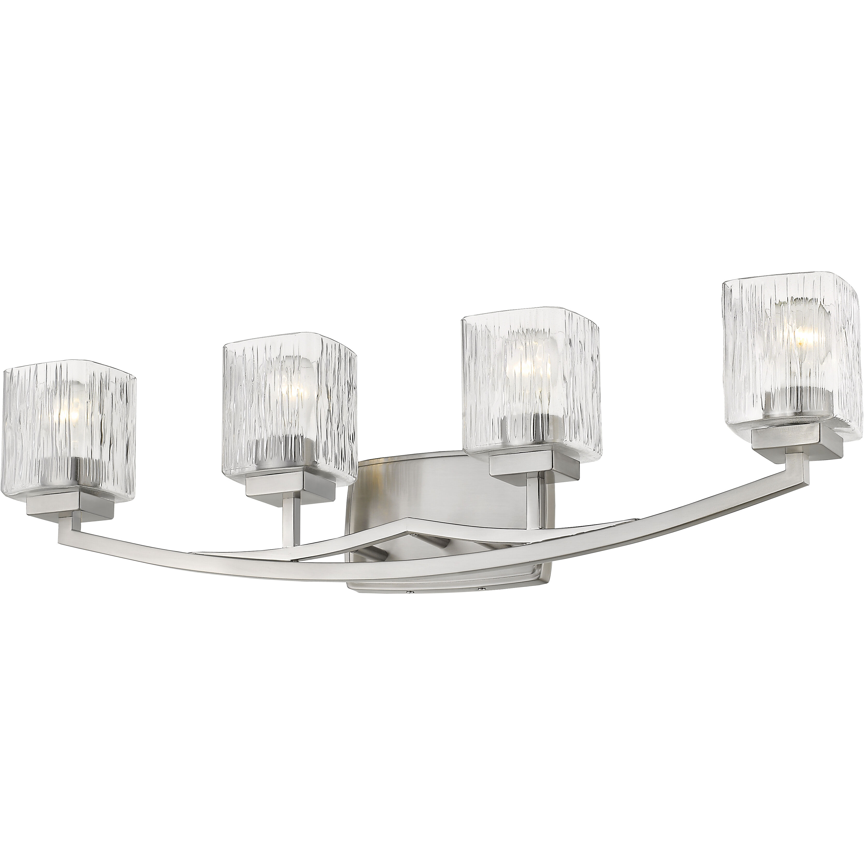 Zaid 4 Light 32 inch Brushed Nickel Vanity Wall Light