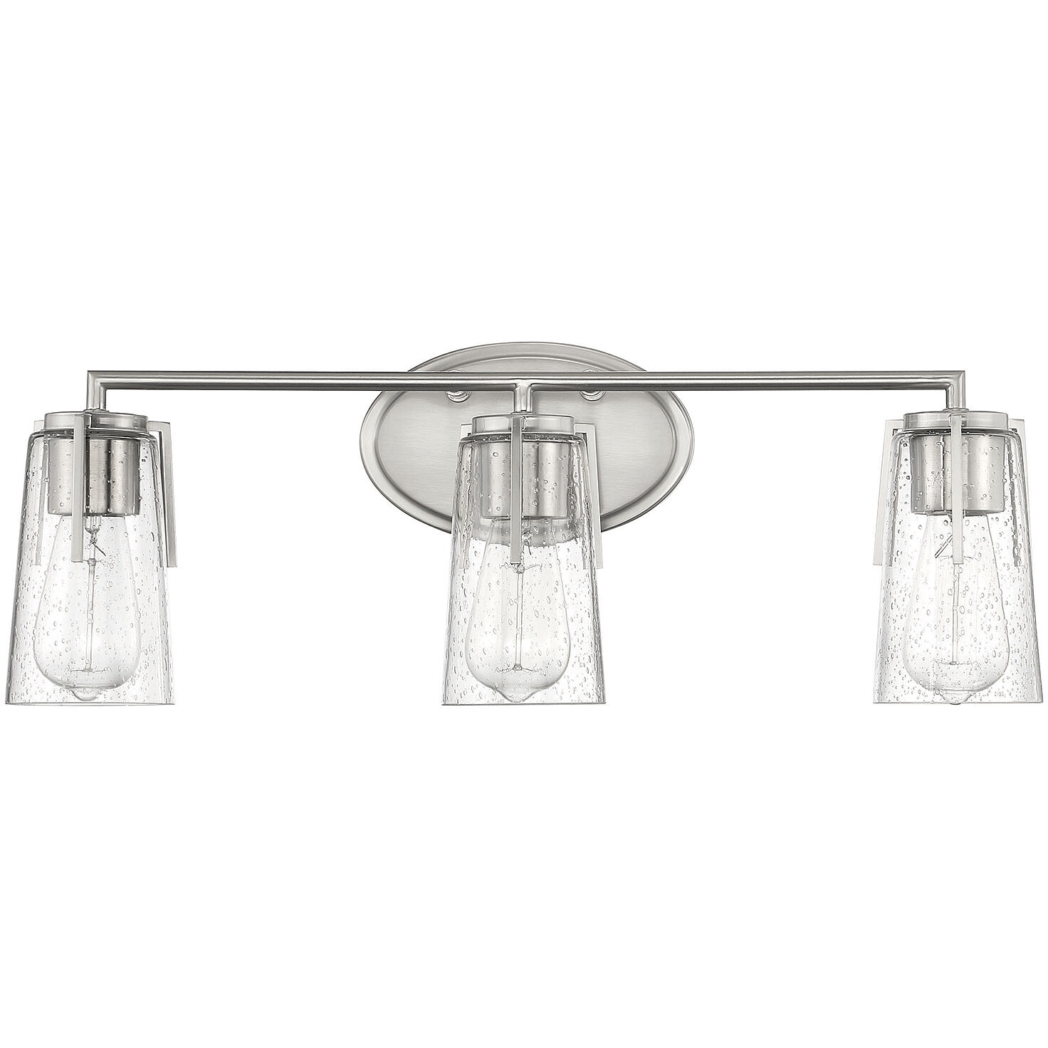 Sacremento 3 Light 24 inch Satin Nickel Bathroom Vanity Light Wall Light, Essentials