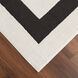 Optika 130 X 94 inch Black/White Rug in 8 x 11