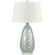 Bayside Blues 29 inch 150 watt Green with Clear Table Lamp Portable Light