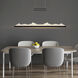 Himalayas LED 48 inch Black Island/Pool Table Light Ceiling Light