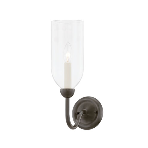 Classic No.1 1 Light 4.75 inch Distressed Bronze Wall Sconce Wall Light