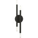 Soho 4 Light 5 inch Black with Brushed Nickel Accents ADA Sconce Wall Light