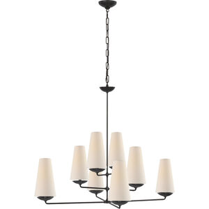 AERIN Fontaine 8 Light 39 inch Aged Iron Offset Chandelier Ceiling Light, Large