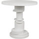 Hugo 28 X 28 inch Solid White Side Table
