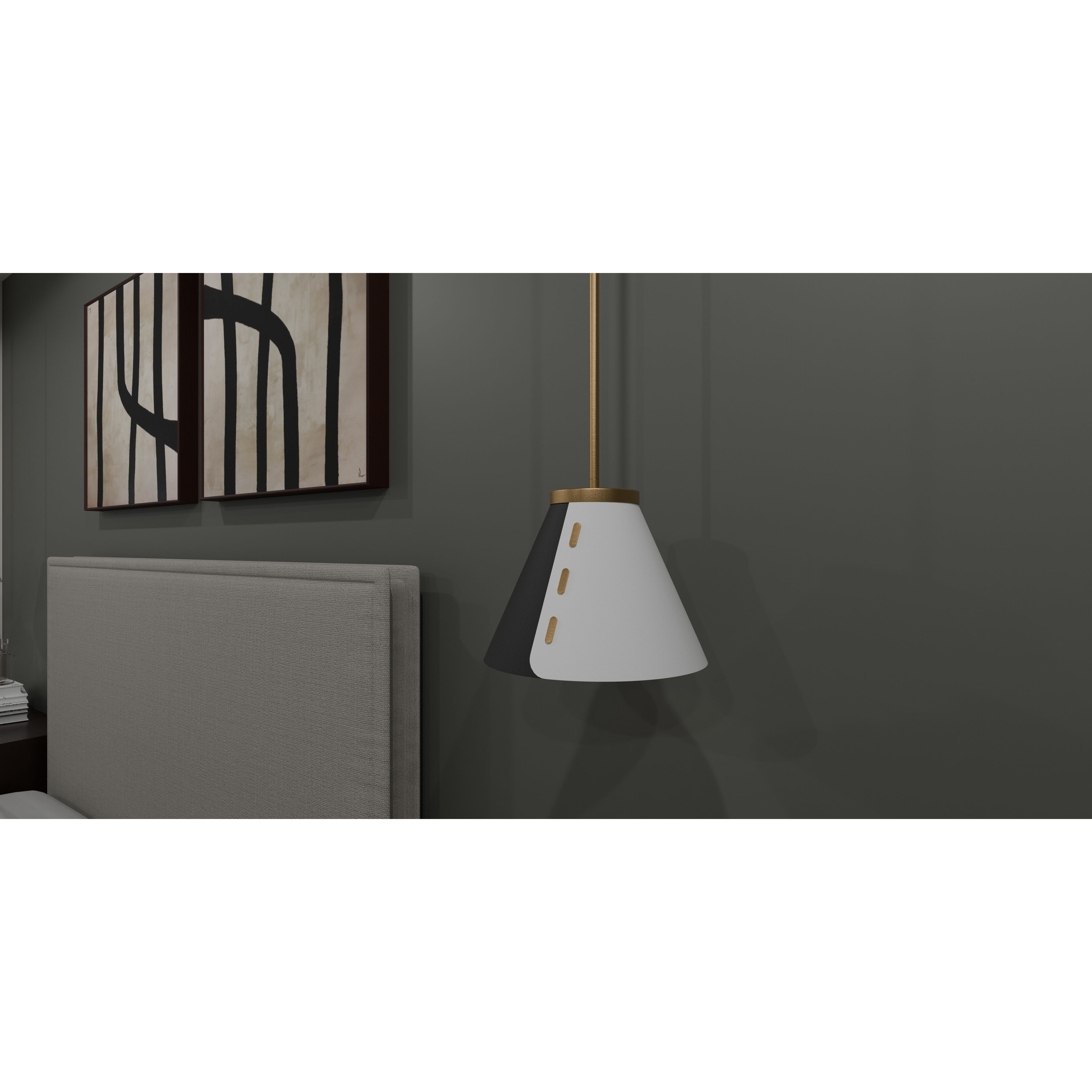 Trette 1 Light 12 inch Brushed Weathered Brass Pendant Ceiling Light