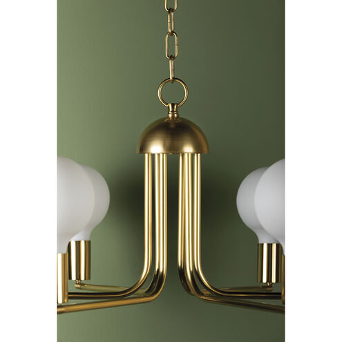 Blakely 6 Light 16 inch Aged Brass Chandelier Ceiling Light