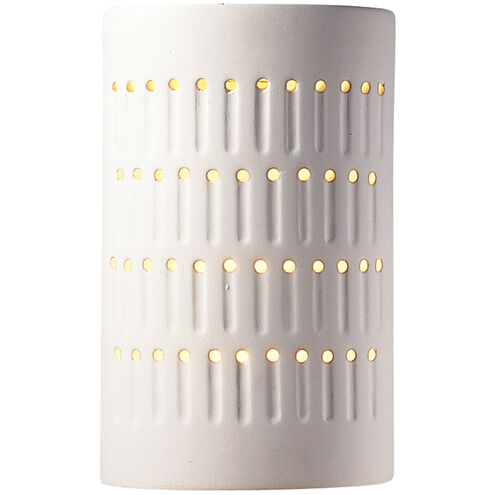 Ambiance Cactus Cylinder LED 5.75 inch Celadon Green Crackle Wall Sconce Wall Light, Small