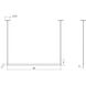 Thin-Line LED 48 inch Satin White Pendant Ceiling Light in 4ft., 3500K