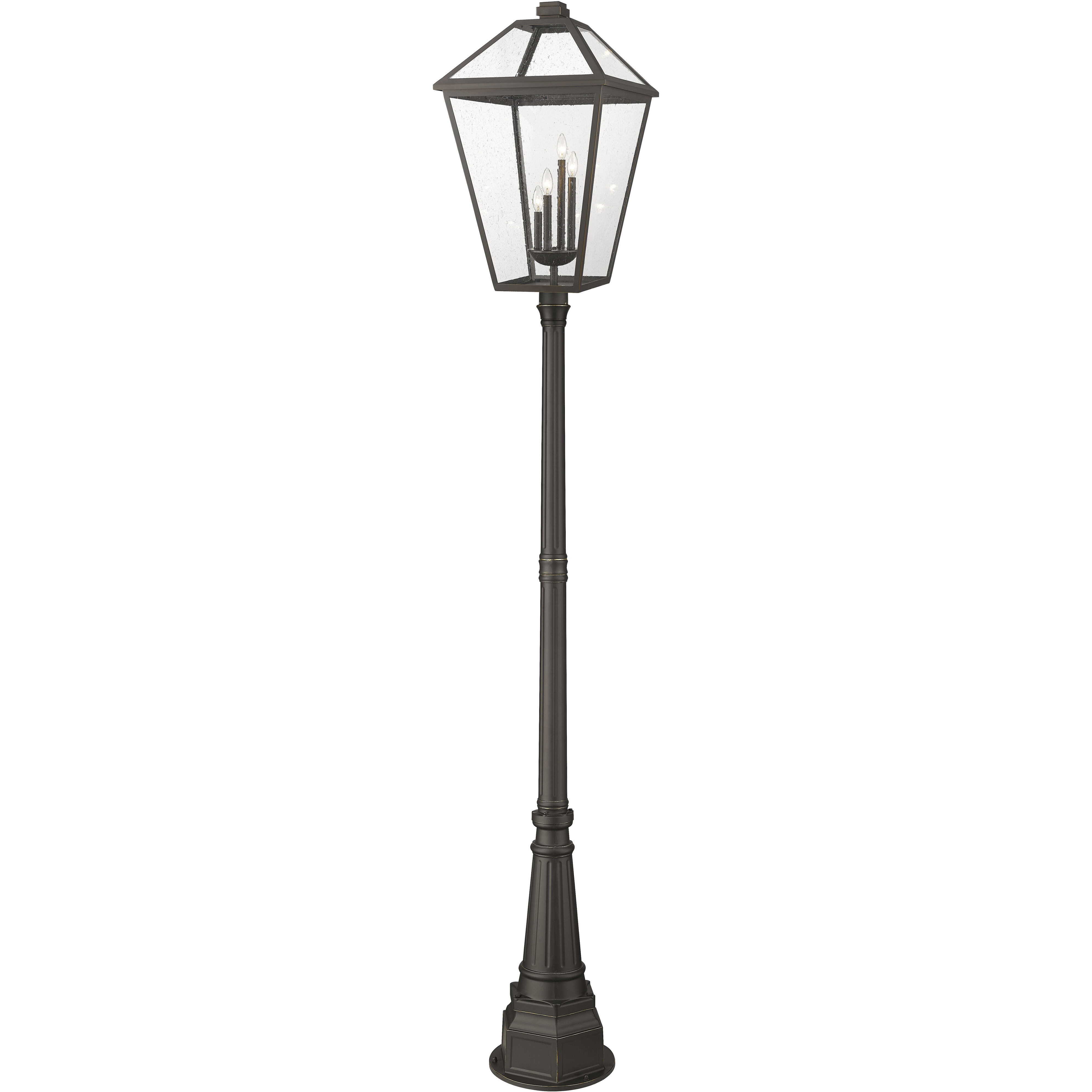 Talbot 4 Light 116.75 inch Oil Rubbed Bronze Outdoor Post Mounted Fixture