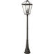 Talbot 4 Light 116.75 inch Oil Rubbed Bronze Outdoor Post Mounted Fixture