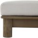 Caldwell 15 inch Shale and Weathered Teak Outdoor Ottoman