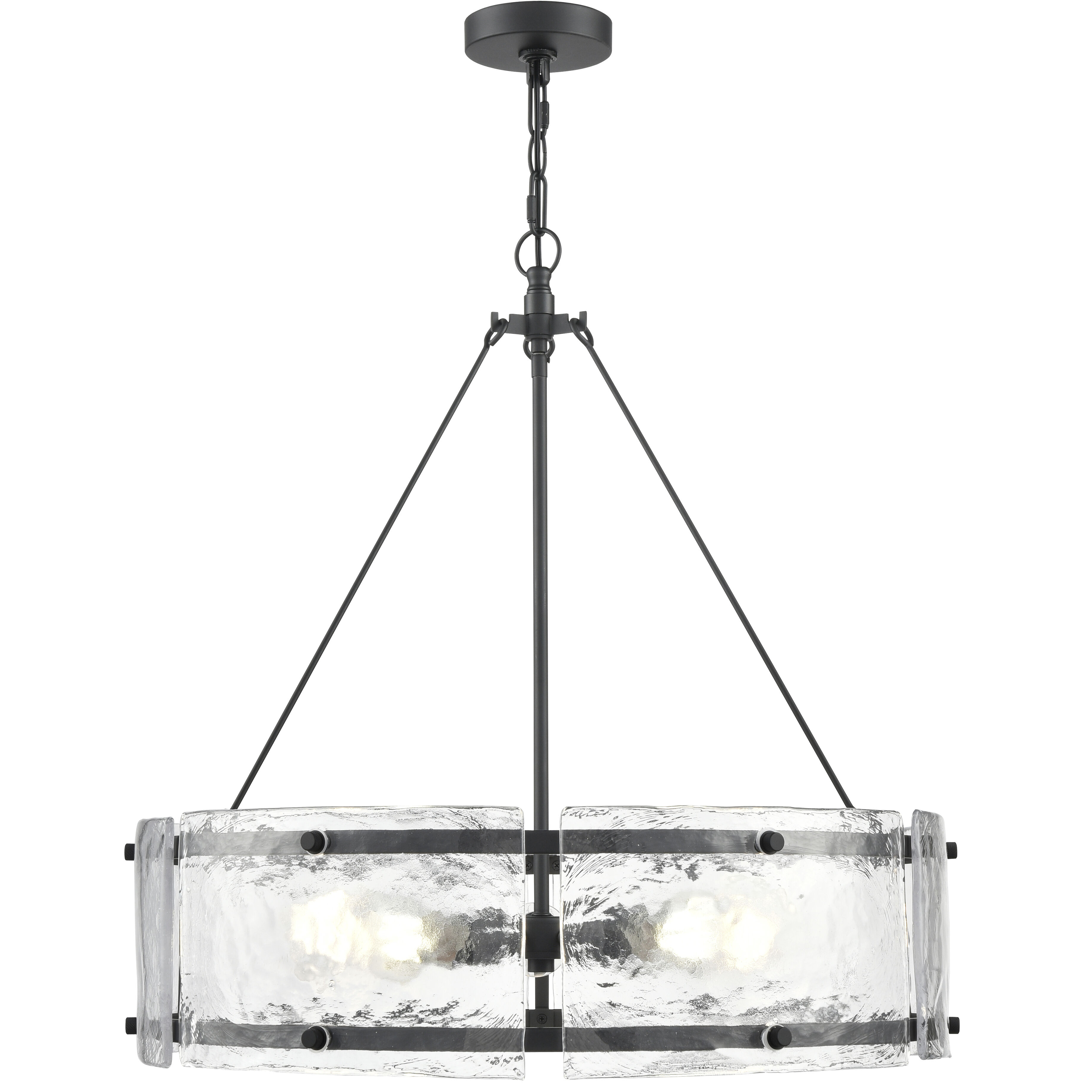 Bennetti 5 Light 24.75 inch Matte Black Pendant Ceiling Light