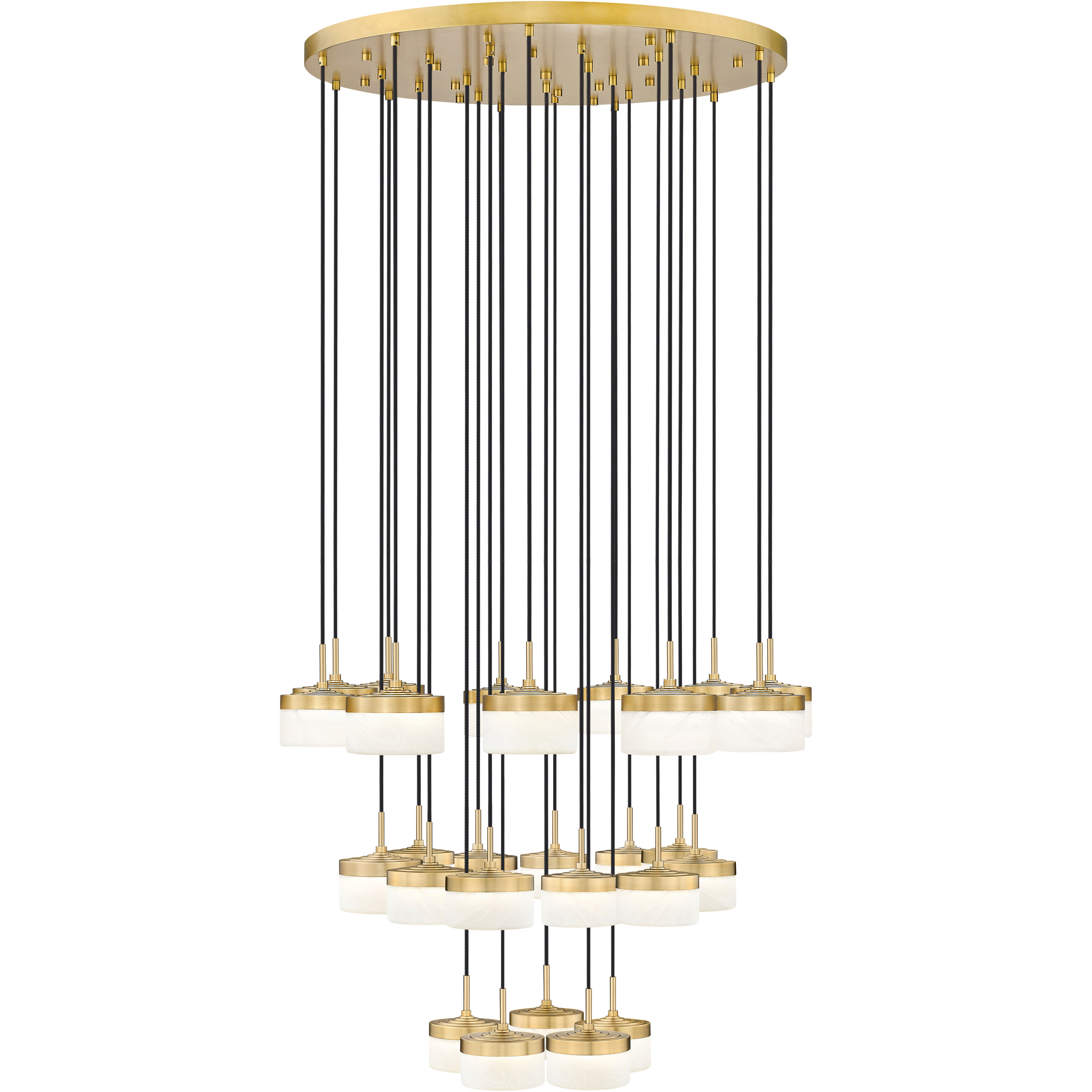 Renaud LED 40.75 inch Modern Gold Chandelier Ceiling Light