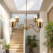 Alora Mood Effie 4 Light 27 inch Brushed Gold Chandelier Ceiling Light