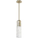 Glacier LED 3.5 inch Gilded Brass Pendant Ceiling Light in 2700K LED