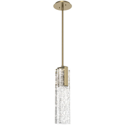 Glacier LED 3.5 inch Gilded Brass Pendant Ceiling Light in 2700K LED