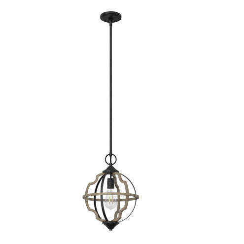 Stone Creek 1 Light 12 inch French Oak Pendant Ceiling Light