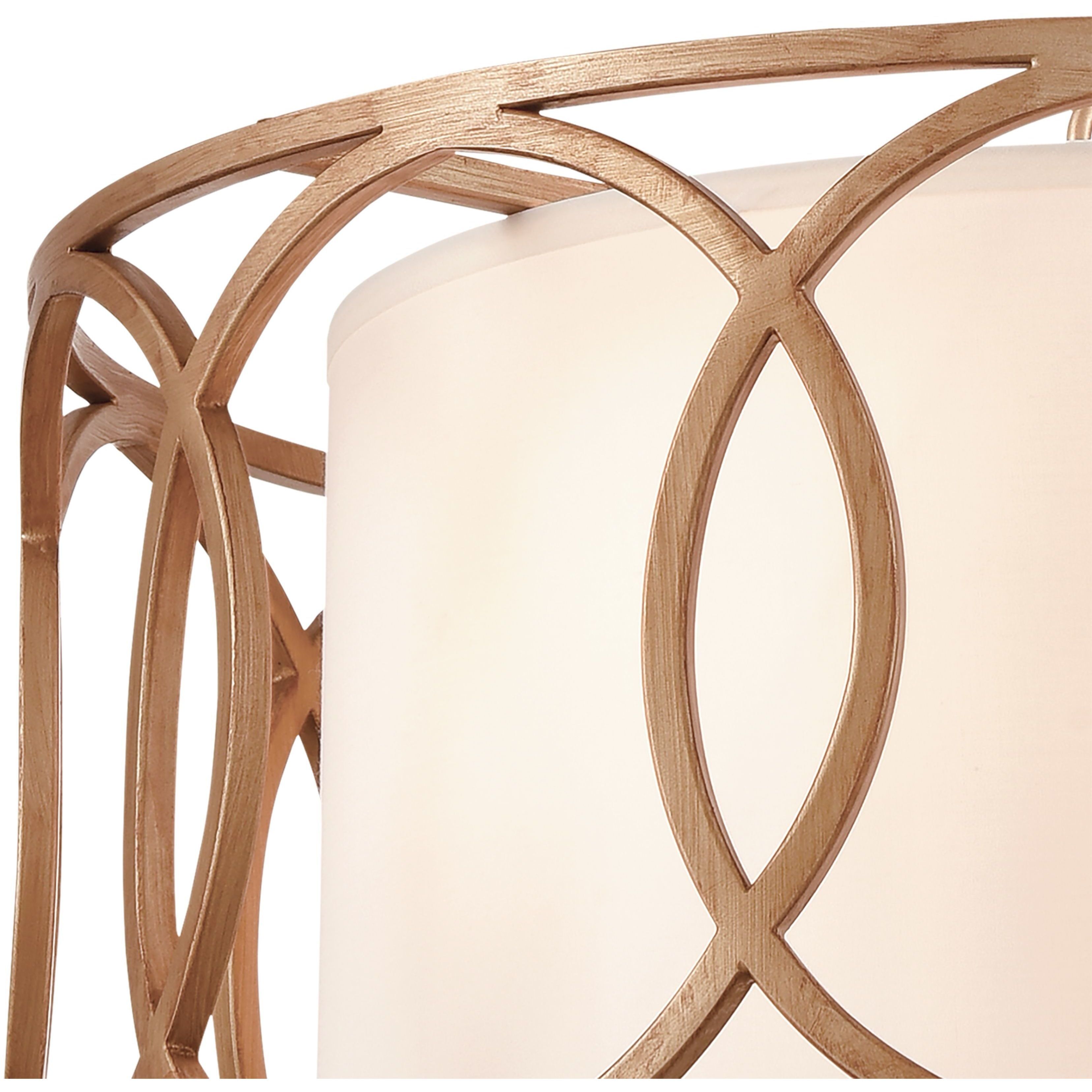 Ringlets 4 Light 22 inch Matte Gold Chandelier Ceiling Light