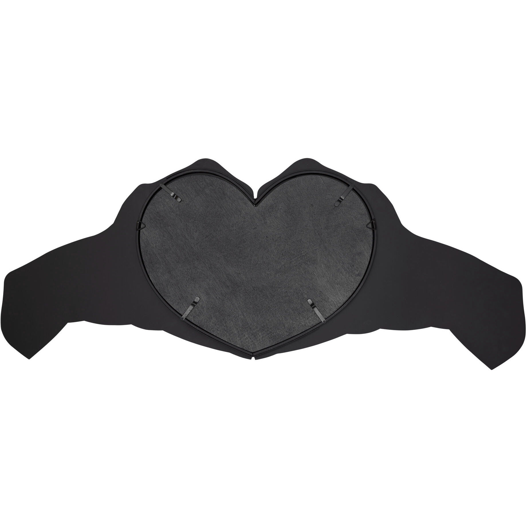 Loving Hands 60 X 24 inch Matte Black and French Gold Wall Mirror