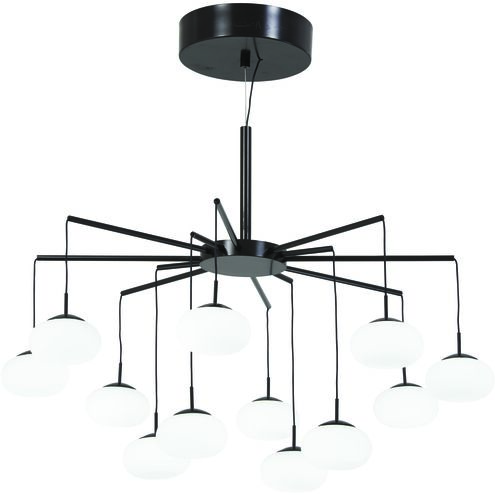 George's Web LED 26 inch Bronze/Gold Dust Chandelier Ceiling Light, Convertible