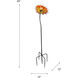 Fiore Red Art Glass Garden Stake