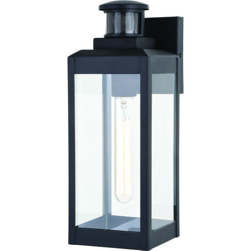 Kinzie Textured Black Outdoor Motion Sensor