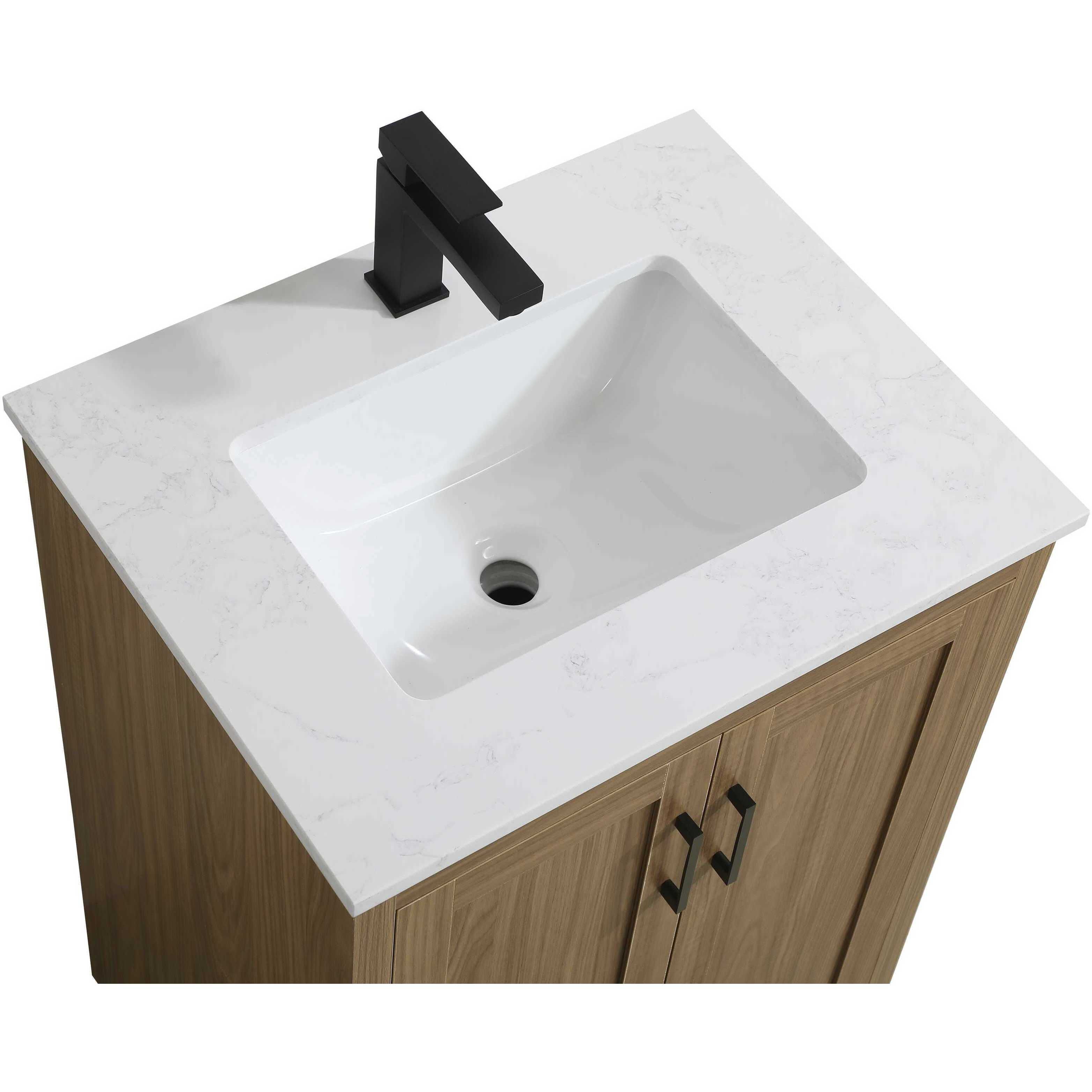 Finnley 24 X 34 inch Walnut Brown Bathroom Vanity Cabinet