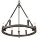 Harwell 6 Light 28.75 inch Antique Millwood Chandelier Ceiling Light