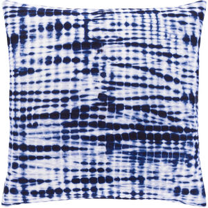 Azora 20 X 20 inch Dark Blue/White Pillow Kit, Square