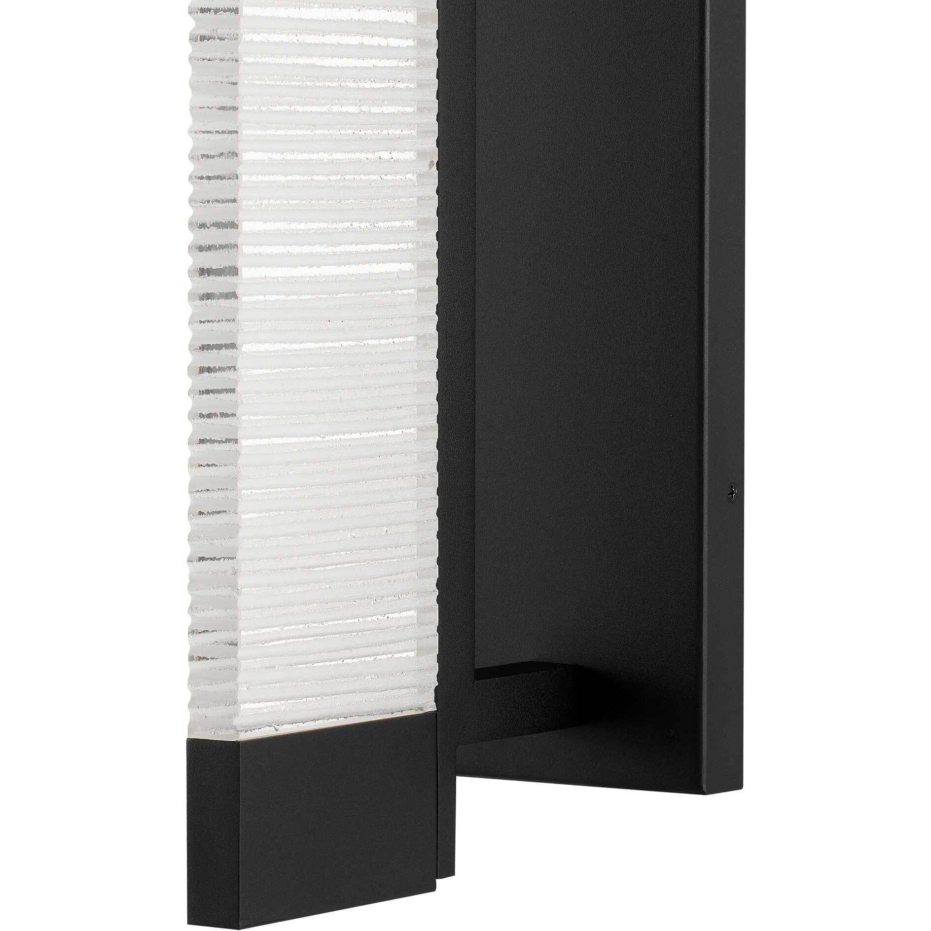 Solice LED 21 inch Sand Black Outdoor Wall Sconce