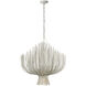 Chapman & Myers Astra LED 31.75 inch Waxed Plaster Sculpted Chandelier Ceiling Light