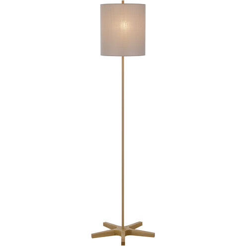 Pole 62 inch 100.00 watt Light Oak Floor Lamp Portable Light