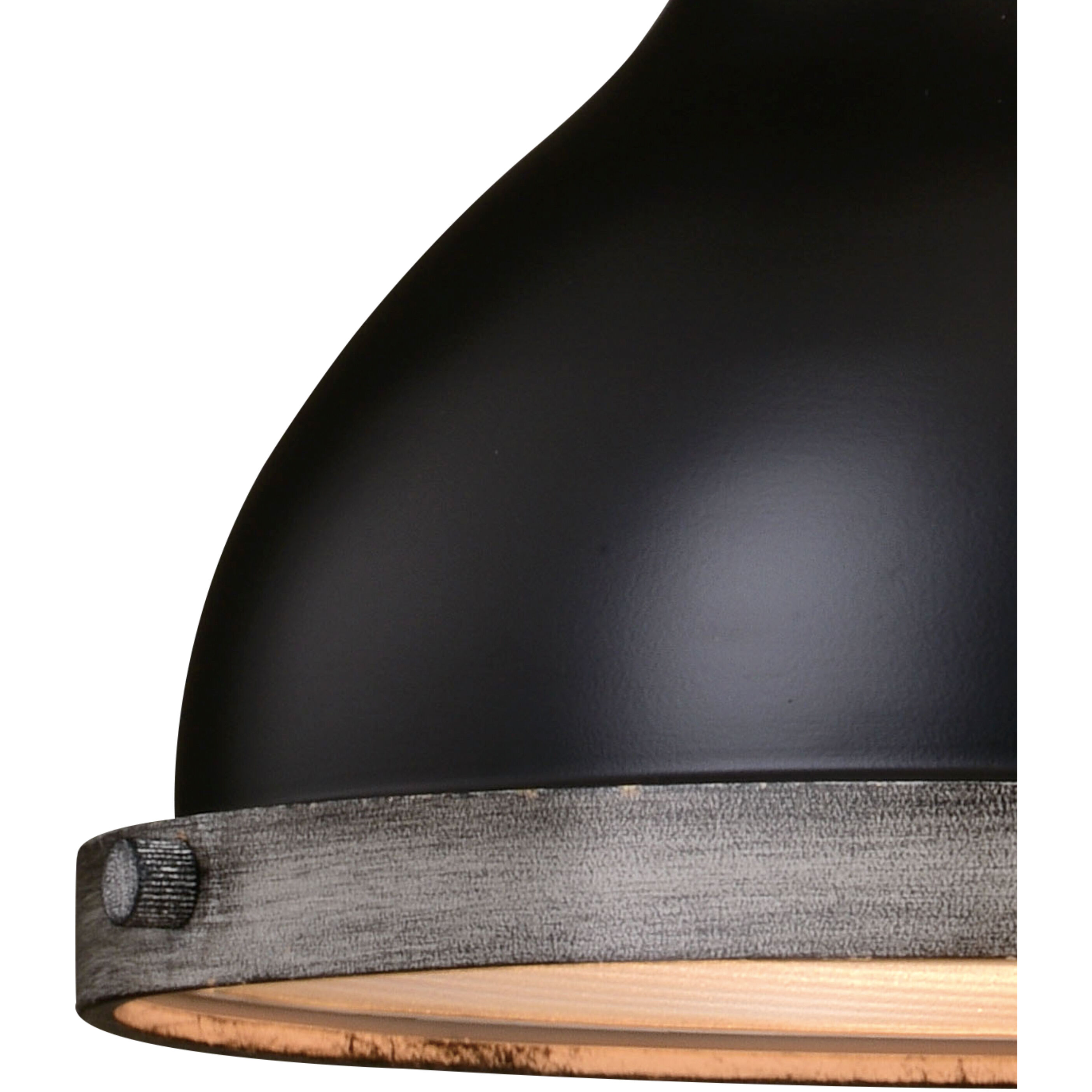 Sheffield LED 10 inch New Bronze and Distressed Ash with Light Silver Inner Pendant Ceiling Light