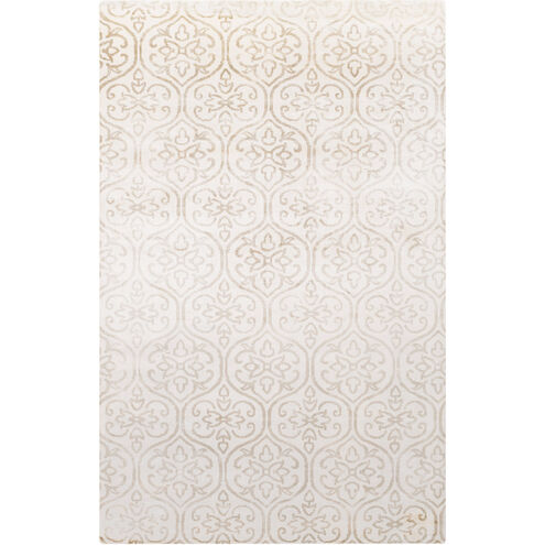 Shibori 96 X 60 inch Neutral and Brown Area Rug, Viscose