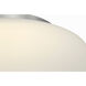 Drew & Jonathan Amir 1 Light 13 inch Brushed Nickel Flush Mount Ceiling Light