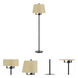 Andros 62 inch 150 watt Dark Bronze Floor Lamp Portable Light