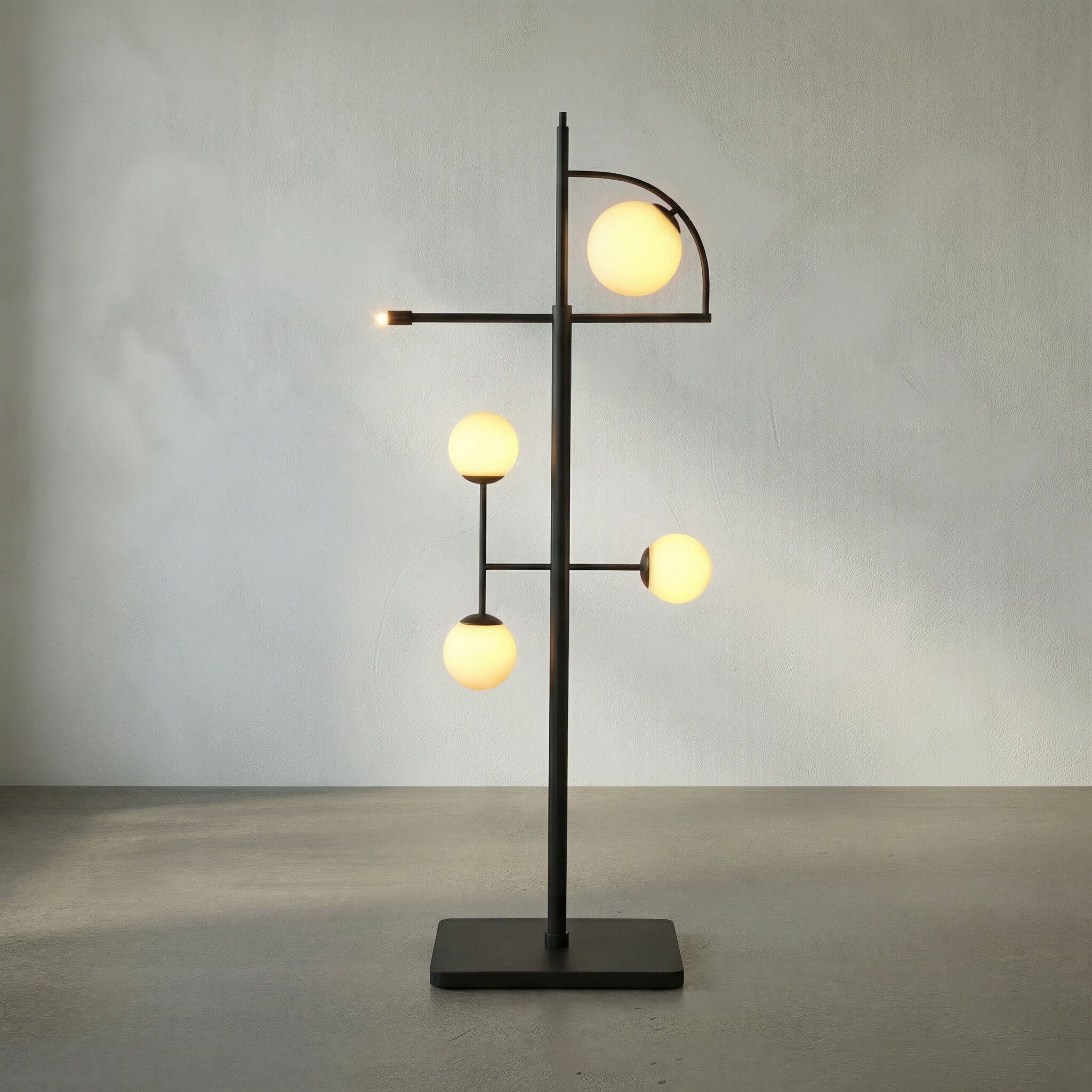 Dasha 73 inch 40.00 watt Matte Black Floor Lamp Portable Light