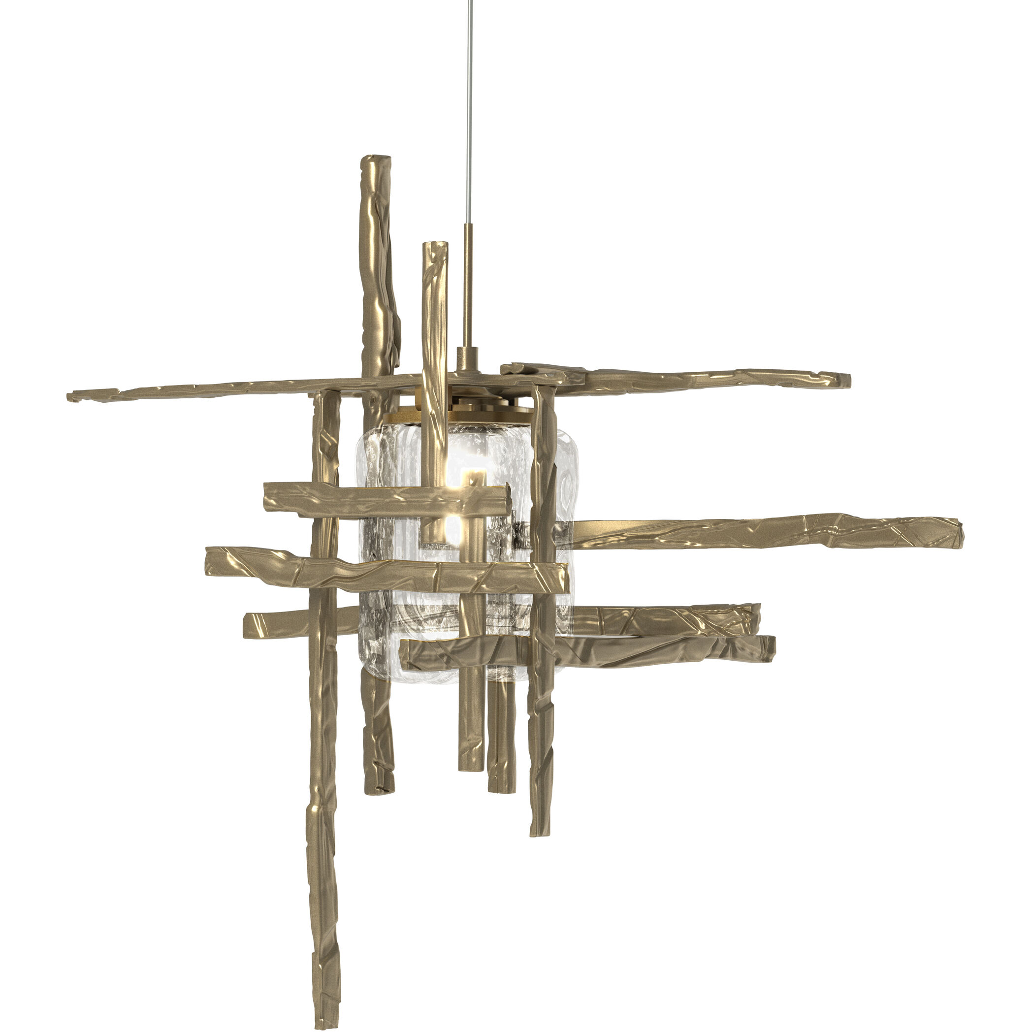 Tura 1 Light 16.4 inch Soft Gold Mini Pendant Ceiling Light