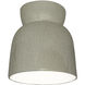 Radiance Collection 1 Light 7.5 inch Celadon Green Crackle Flush Mount Ceiling Light
