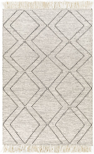 Uttar 144 X 106 inch Light Grey Rug in 9 X 12, Rectangle