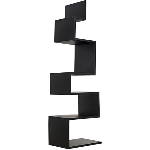 Laszlo Matte Black Bookcase