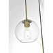 Baxter 3 Light 18 inch Satin Gold Pendant Ceiling Light