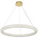 Bowen 1 Light 32 inch Satin Gold Chandelier Ceiling Light