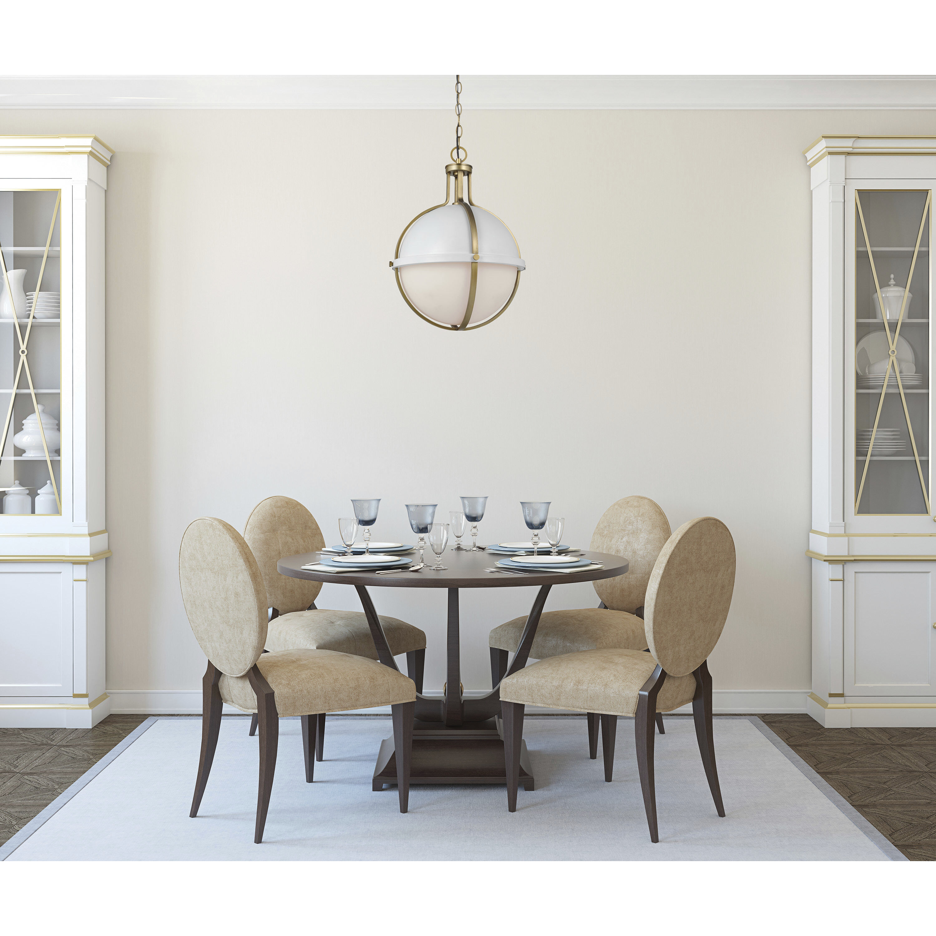 Lincoln 1 Light 16 inch Matte White Pendant Ceiling Light