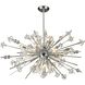 Starburst 29 Light 48 inch Polished Chrome Chandelier Ceiling Light