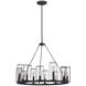 Allston 12 Light 28 inch Black Iron Chandelier Ceiling Light